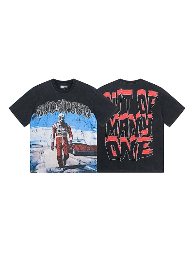 Godspeed T-Shirt Washed Black 1087 01
