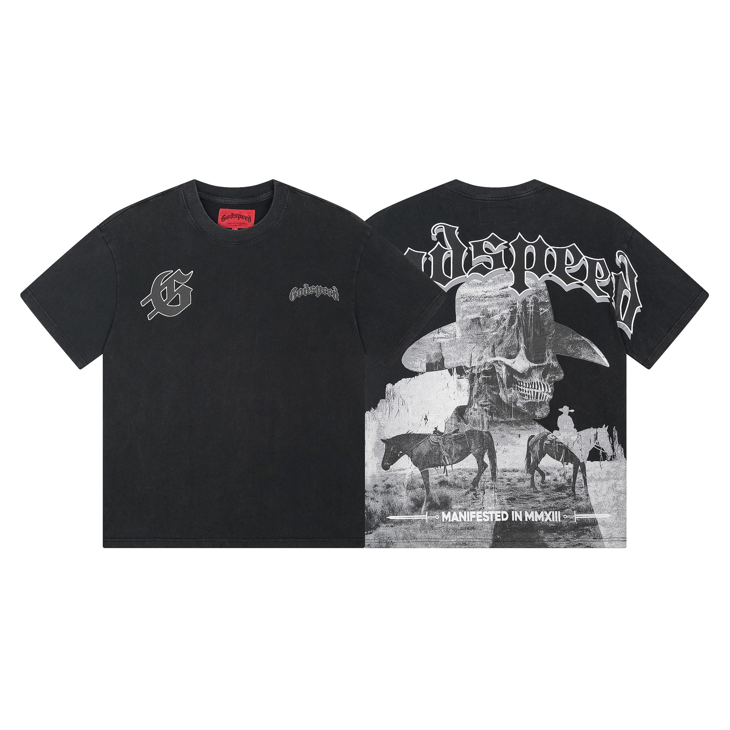 Godspeed T-Shirt Washed black 1092