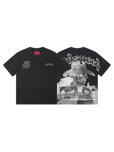Godspeed T-Shirt Washed black 1092 01