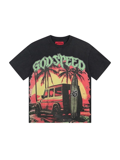 Godspeed T-Shirt Washed black 1108 02