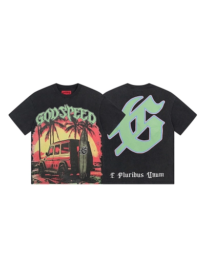 Godspeed T-Shirt Washed black 1108 01