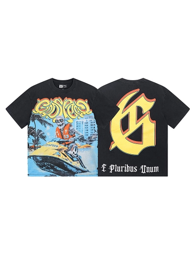 Godspeed T-Shirt Washed black 1111 01