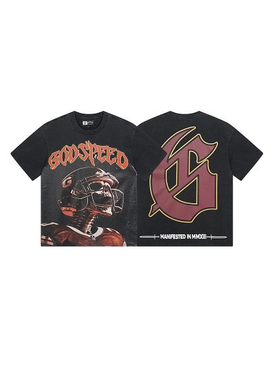 Godspeed T-Shirt Washed black 1122 01
