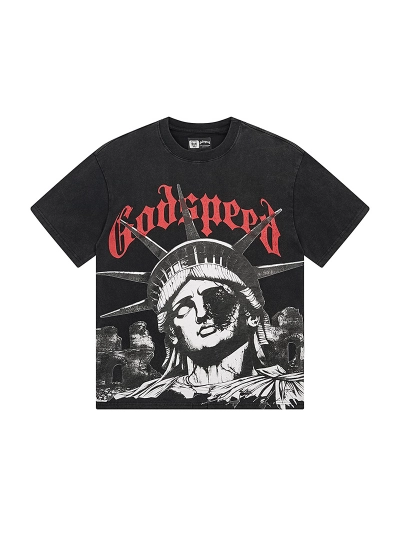 Godspeed T-Shirt Washed black 1127 02