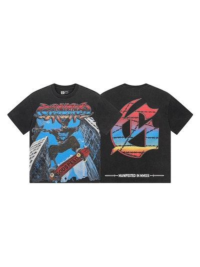 Godspeed T-Shirt Washed black 1128 01