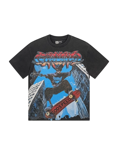Godspeed T-Shirt Washed black 1128 02