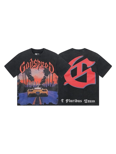 Godspeed T-Shirt Washed black 1129 01