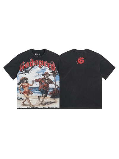 Godspeed T-Shirt Washed black 1152 01