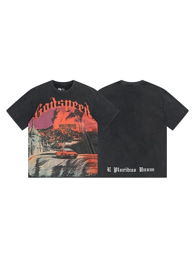 Godspeed T-Shirt Washed black 1163 01