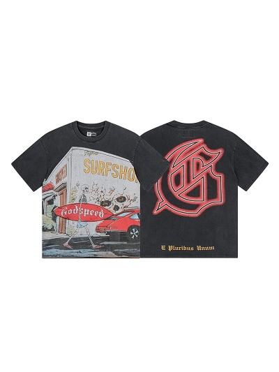 Godspeed T-Shirt Washed black 1167 01