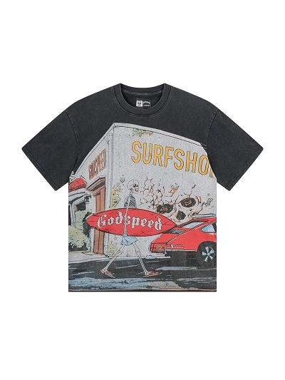 Godspeed T-Shirt Washed black 1167 02