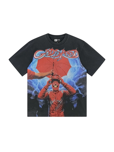 Godspeed T-Shirt Washed black 1177 02