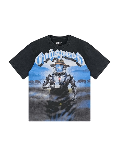 Godspeed T-Shirt Washed black 1178 02