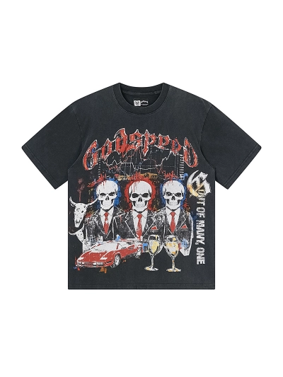 Godspeed T-Shirt Washed black 1179 02
