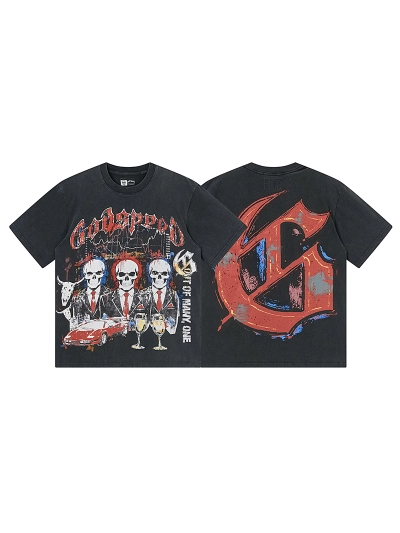 Godspeed T-Shirt Washed black 1179 01