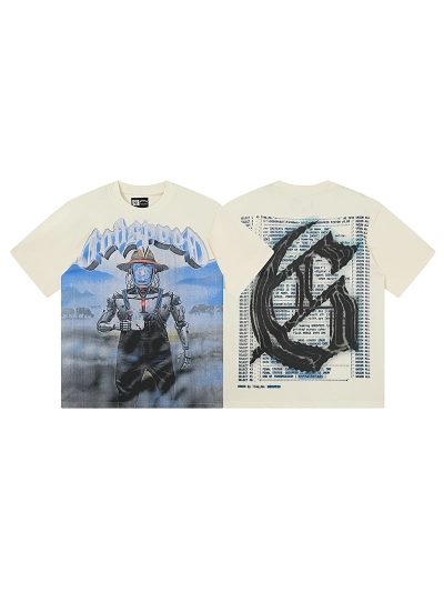 Godspeed T-Shirt Washed white 3178 01