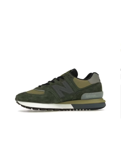 POP New Balance 574 Legacy Stone Island Dark Green U574LGIL 01