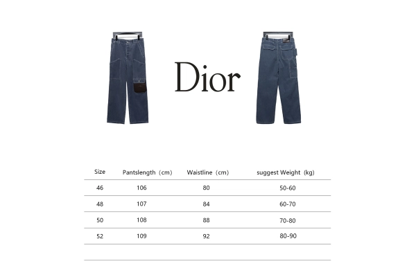 Hellstar T-Shirt 506 + Dior x Stone Island joint 24Fw pocket Dior island logo work Jeans-gray blue 2