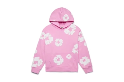 Denim Tears The Cotton Wreath Pullover Pink Hoodie+Denim Tears pants Pink Short Pants 02