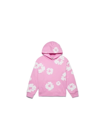 Denim Tears The Cotton Wreath Pullover Pink Hoodie+Denim Tears pants Pink Short Pants 02