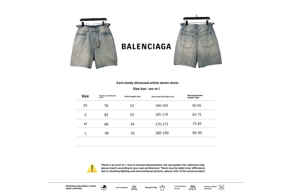 Balenciaga Distressed Washed Damaged Coke T-Shirts Distressed gray+Balenciaga distressed art denim shorts Jeans