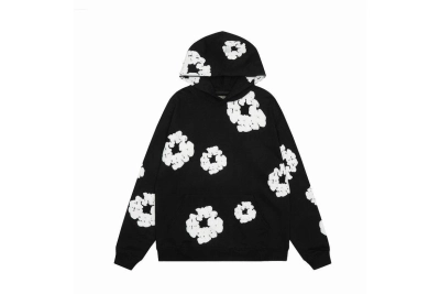 Denim Tears hoodie black+Denim Tears The Cotton Wreath High Street Shorts Sport Shorts black pants Short Pants 02