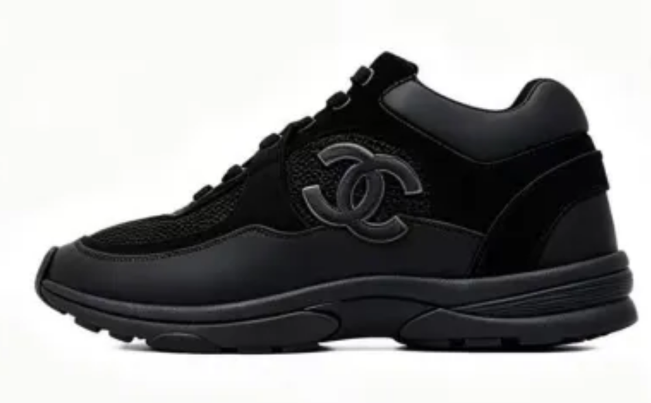 PKGoden Chanel Low Top Trainer All Black
