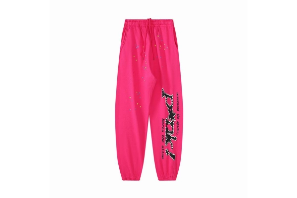 Sp5der Worldwide Pink Punk Hoodie+Sp5der Pink Pants 1247201