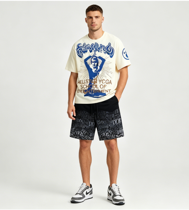 Hellstar T-Shirt 510+Dior-Short Pants 204657