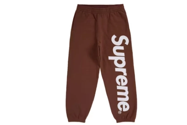 Hellstar T-Shirt 505+Supreme Satin Applique Sweatpant Brown pants