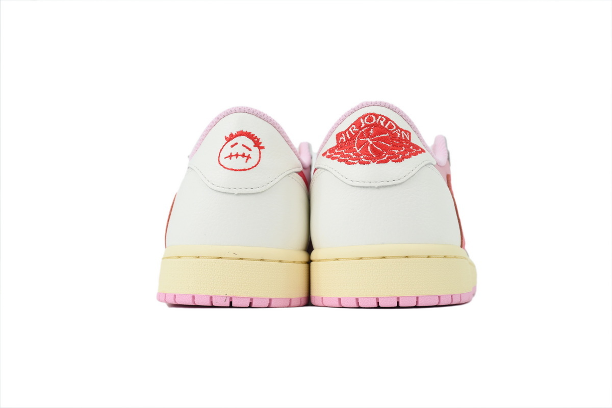 PKGoden Travis Scott x Air Jordan 1 Low Rice Noodles Barb IQ7604-101