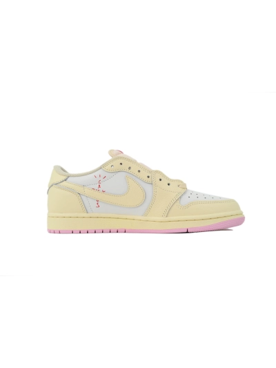 POP Travis Scott x Air Jordan 1 Retro Low OG Muslin Pink IQ7604-100 02