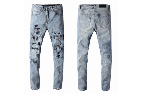 SP5DER Hoodie 5002+Amiri Pants blue Jeans, 257