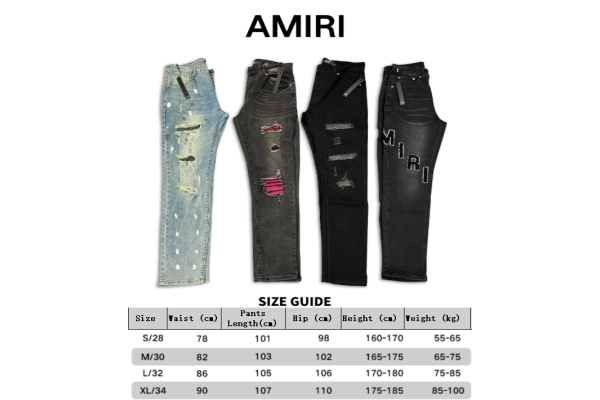 Chrome Hearts 25FW Colorful Cross Print Long-Sleeve T-Shirt White+AMIRI New Washed Ripped Jeans with Silver Diamond Design,A033