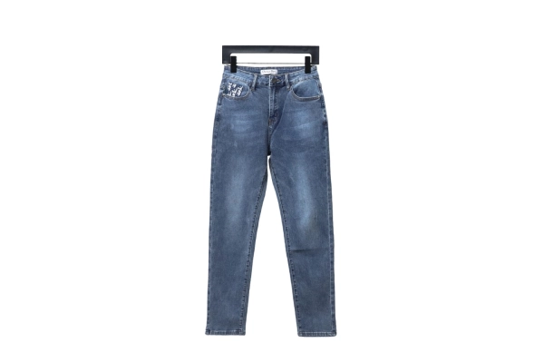 Denim Tears Deep Blue Hoodie+Dior classic monogram pocket Jeans