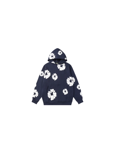 Denim Tears Deep Blue Hoodie+Dior classic monogram pocket Jeans 02