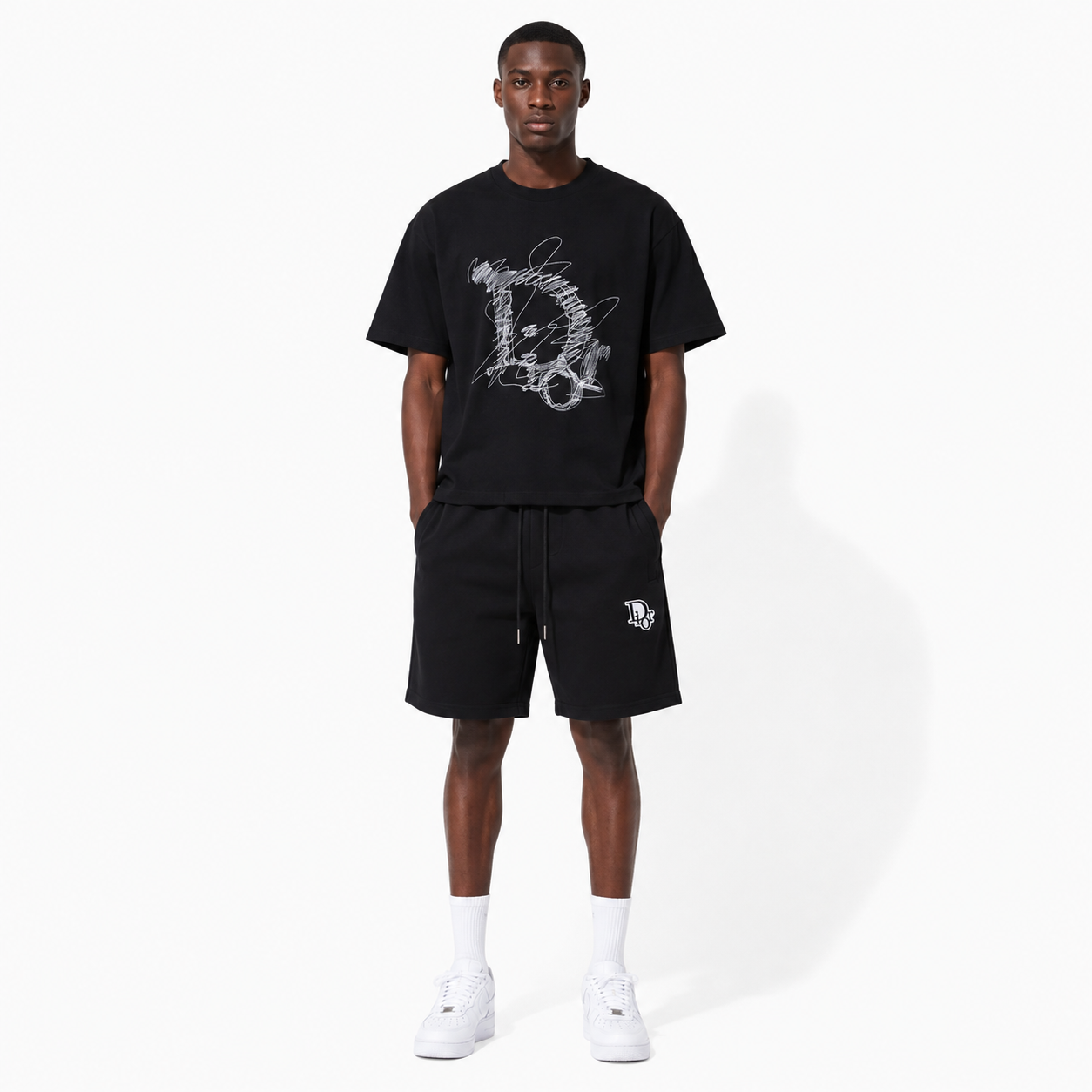 Dior T-Shirt 202542+Dior-Short Pants 203473