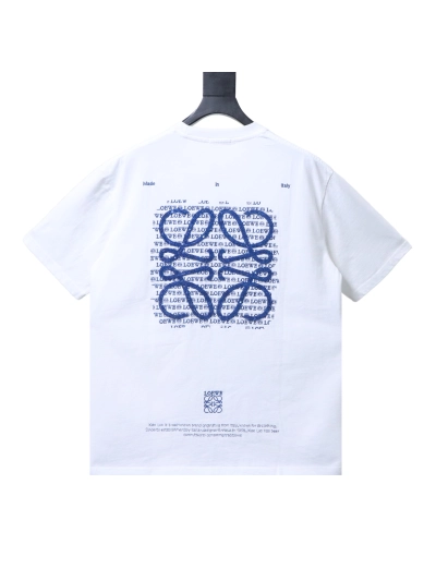 Loewe 26SS geometric sequins embroidery round neck short sleeve T-shirt 02
