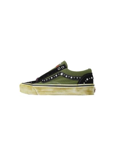 POP SATOSHI NAKAMOTO x Vans Old Skool Reissue 36 Pearlized Army 01