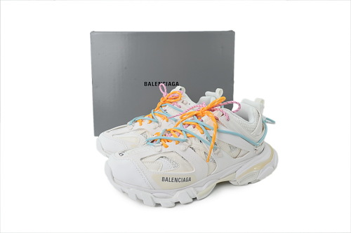 PKGoden Balenciaga Track Trail Lace White Red 800592 WTEHK 0123