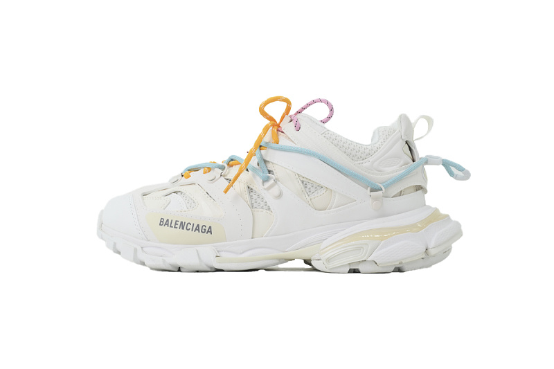 PKGoden Balenciaga Track Trail Lace White Red 800592 WTEHK 0123