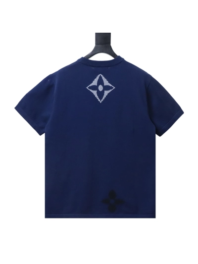 Louis Vuitton 26SS four-leaf clover letter embroidery short-sleeved sweater 02