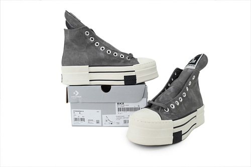 Converse DRKSHDW DBL DRKSTAR Chuck 70High Washed Canvas Pack-Concrete A06755C