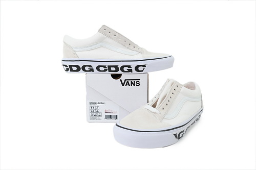 POP Comme des Garçons x Vans OG Old Skool LX Sidewall - White