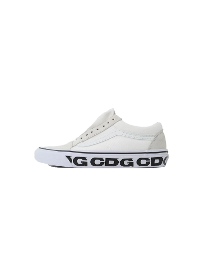 POP Comme des Garçons x Vans OG Old Skool LX Sidewall - White 01