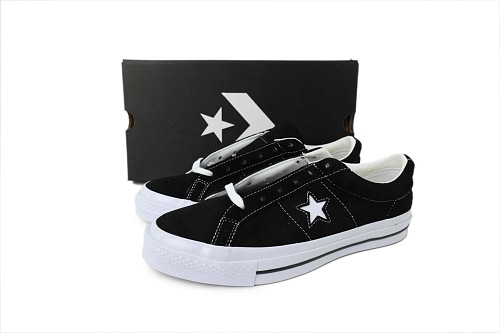 Converse One Star Low Black Suede 158369C