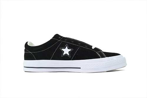 Converse One Star Low Black Suede 158369C