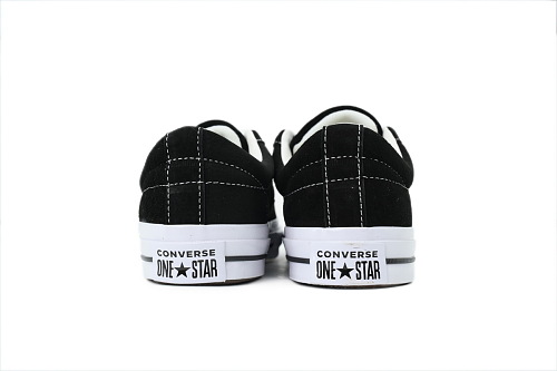 Converse One Star Low Black Suede 158369C