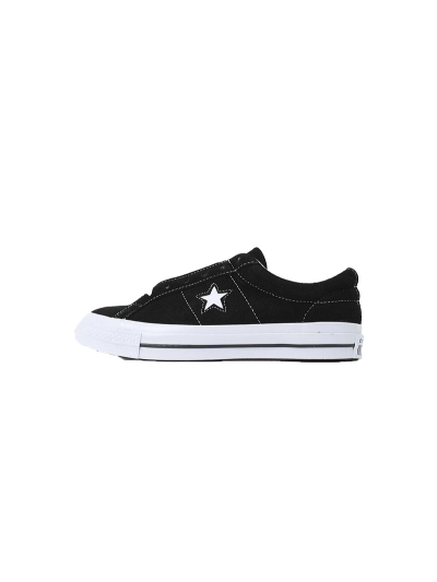 Converse One Star Low Black Suede 158369C 01