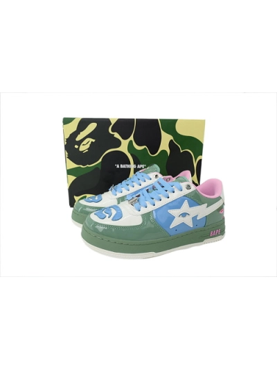 POP A BATHING APE BAPE Beige Green 001FWL231912C 02